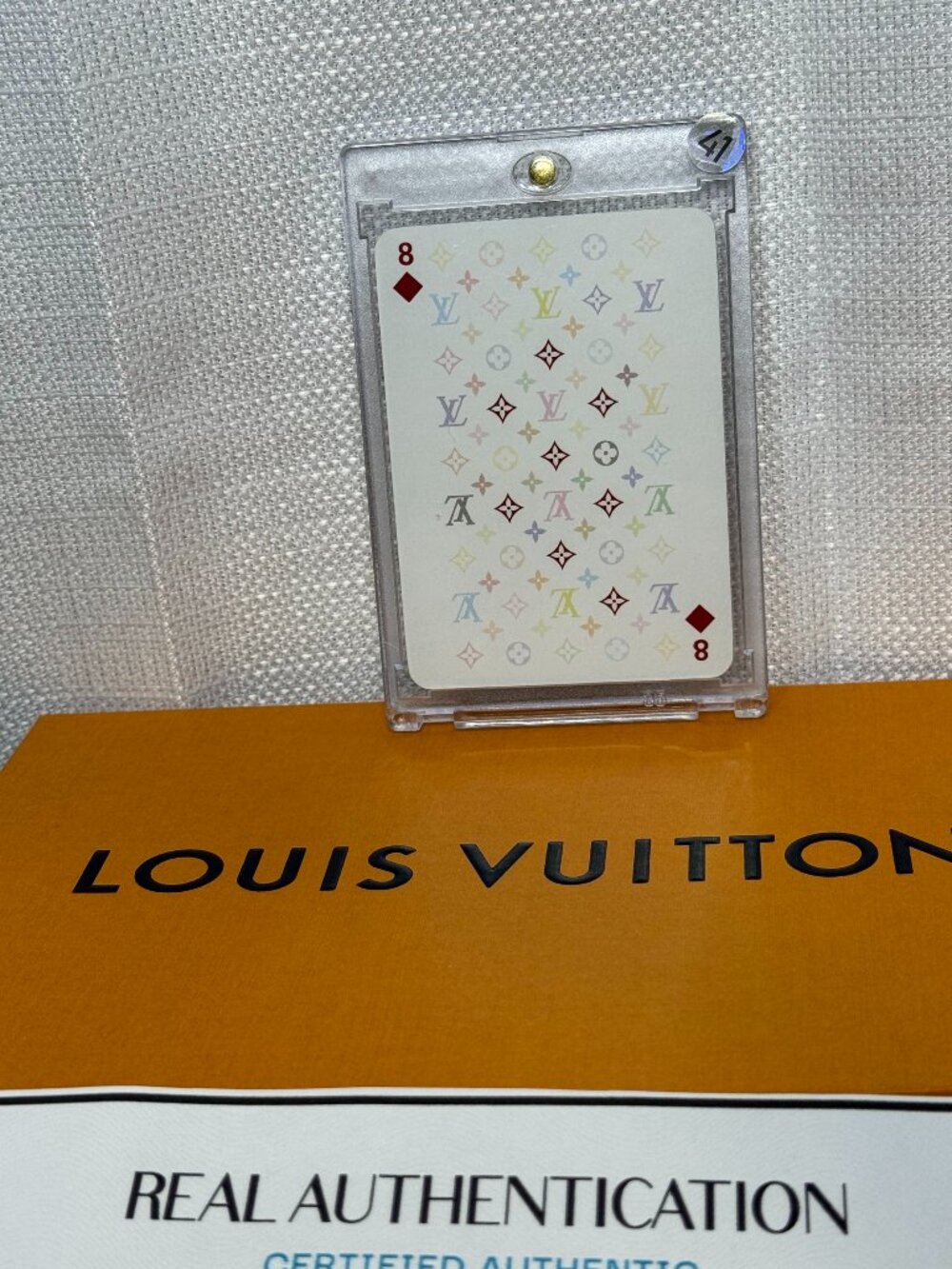 Louis Vuitton Takashi Murakami Multicolor Monogram Playing Card 8 of Diamonds